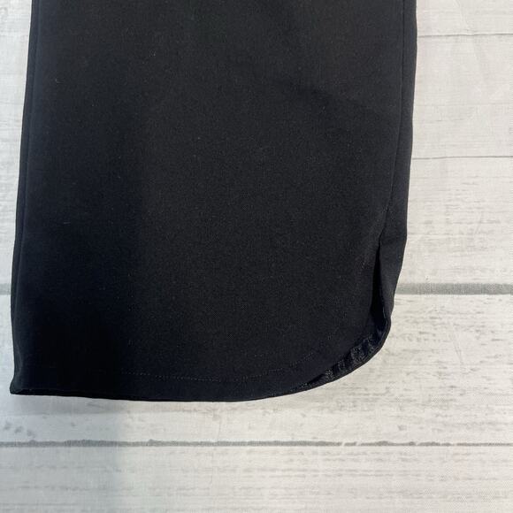 Ming Wang Trouser Pants size Large Black Stretch Casual Career Capri - Picture 7 of 8